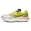 SAUCONY Slay Tessuto Comodo Antiscivolo Avvolgente Resilienza Scarpe da Allenamento Corsa Basse Piastra in Carbonio Scarpe da Corsa Unisex Bianco Nero Giallo S28192-12