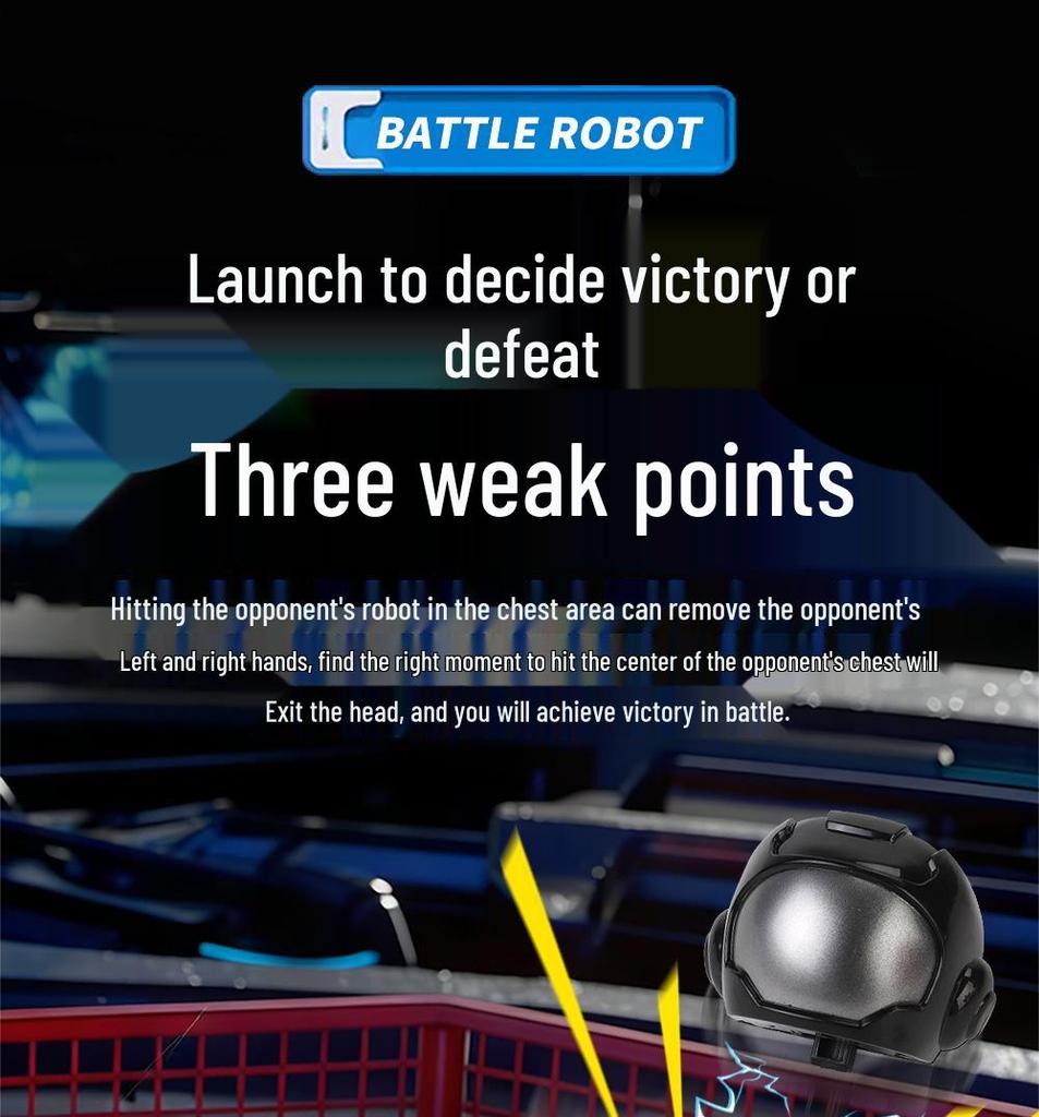 Cross-Border 2.4G Large Boxing Battle Remote Control Robot - Dual Player Kids' Fighting Toy for Parent-Child Interaction