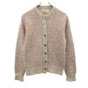 80s Vintage Wool Blend Overall Handle Long Sleeve Knit Cardigan Women Used