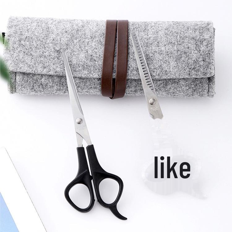 Professional Hairdressing Scissors Set: Flat Shears, Thinning Shears, Bangs Cutting Tool for Home Use.