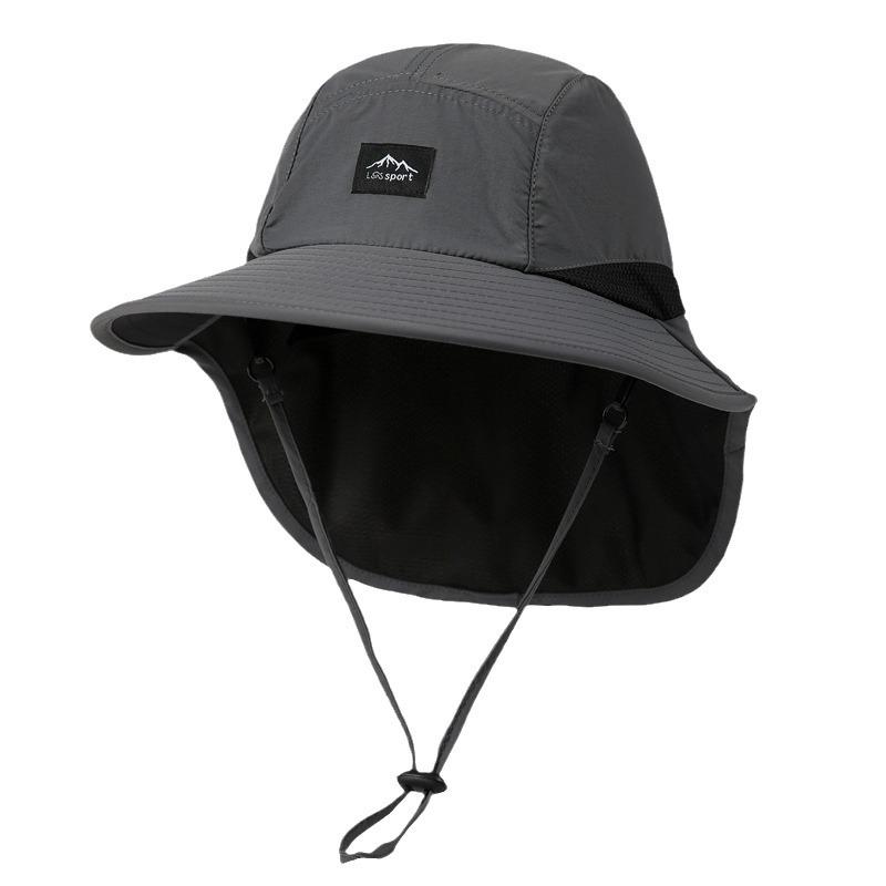Sunscreen Bucket Hat Men'S Summer Uv Protection Outdoor Hiking Hat Women'S Big Brim Neck Shade Fishing Hat