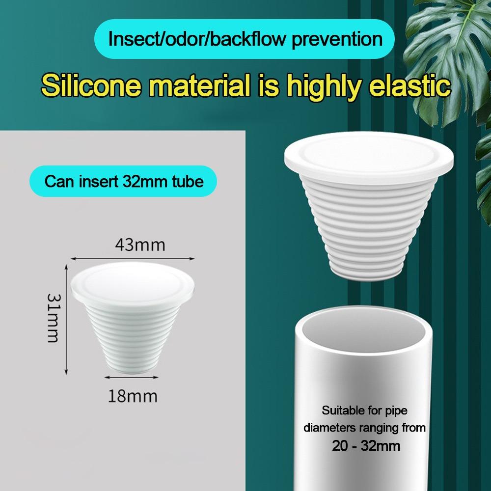 

Силиконовое уплотнительное кольцо для канализационной трубы, конической формы, защита от запаха, заглушка для слива пола, канализационный уплотнитель, защита от засоров, заглушка для водопроводной трубы