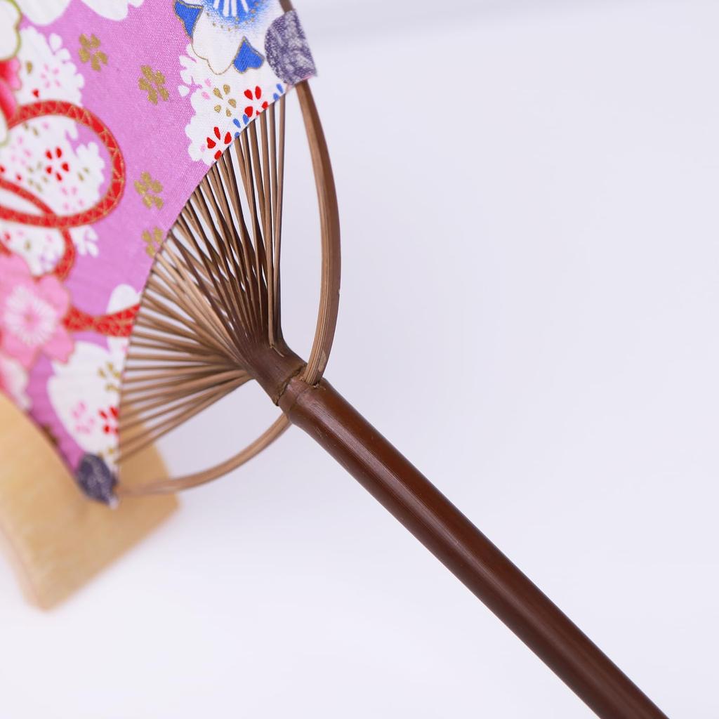TOuWA Folding Uchiwa and Bamboo Japanese Japanese Heat Summer Fireworks Japanese Japanese Kabuki Unisex Blossom Fan, Fan, Women's Men's, Ribs,