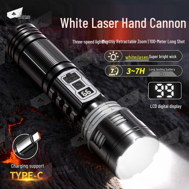 Rechargeable Tactical Zoom Flashlight