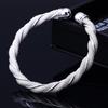 Yibaijia Silver-Plated European & American Braided Mesh Bracelet