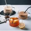 500ml Creative Letter Glass Mug,large Belt with Juice Mug Office Teacup Dessert Cup Oatmeal Breakfast Cup Milk Drinkware