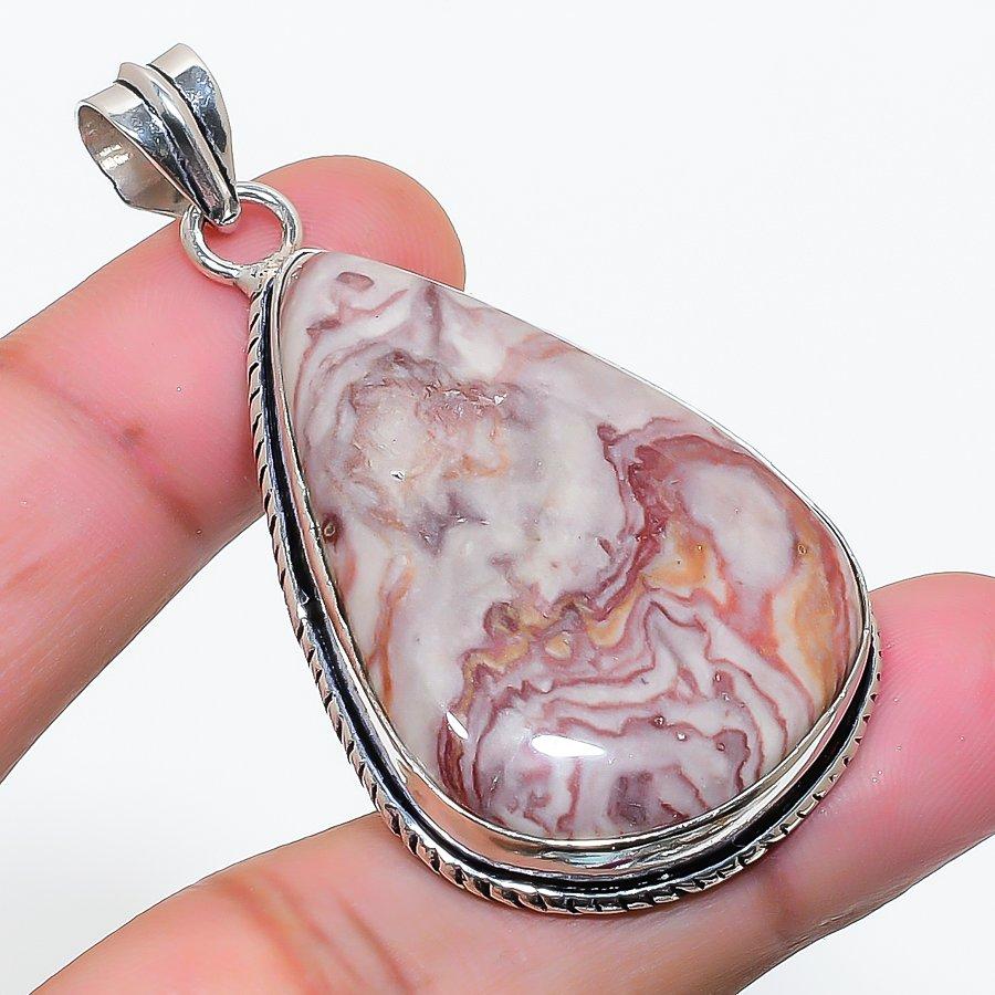 Natural Dolomite Gemstone Handmade 925 Sterling Silver Pendant 2.17  AP-14724