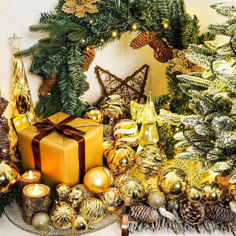 24/36Pcs 3/4cm Christmas Balls Decoration Christmas Tree Ornaments Xmas Hanging Pendants Home Party Navidad Decor New Year Gifts