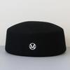 Winter New French Vintage Round Top 100% Wool Fedoras Hat Wedding Church Party Pillbox Caps Warm Women Hard Top Felt Berets Hat