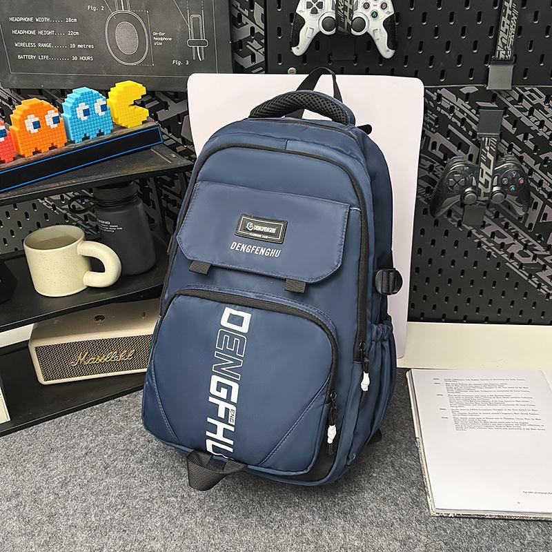 Schoolbag Junior high school college students class schoolbag Korean version leisure large capacity Harajuku school commute storage backpack