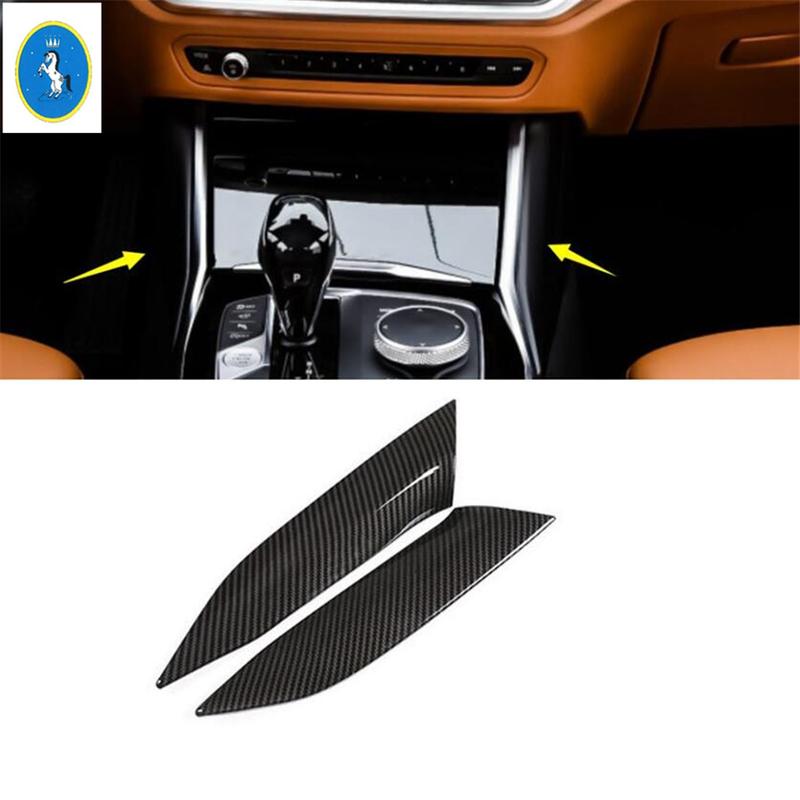 Carbon Fiber / Matte Car Side Center Control Gear Shift Panel Cover Trim For BMW 3 Series G20  - 2024 Interior Accessories