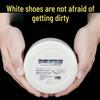 White Shoe Whitening & Cleaning Cream - No-Wash Yellowing Remover with Brush for Shoes