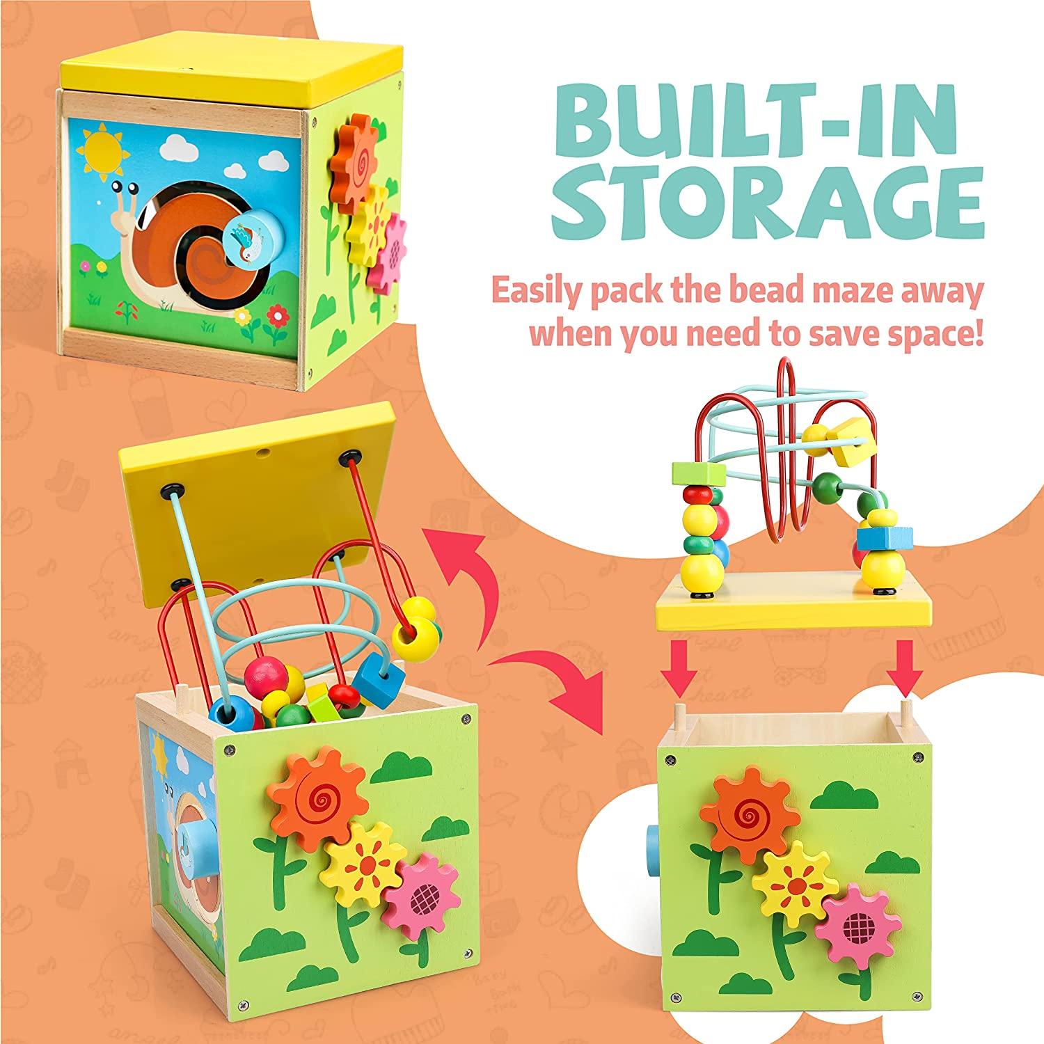 Деревянный детский кубик для малышей от 1 до 3 лет — фото 6