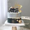 Father's Day Motorcycle Cake Topper: Alloy Slide Motorcycle Model Birthday Gift