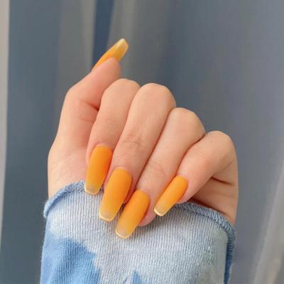 Lemon Soda Summer Wearable False Nails Art Stickers