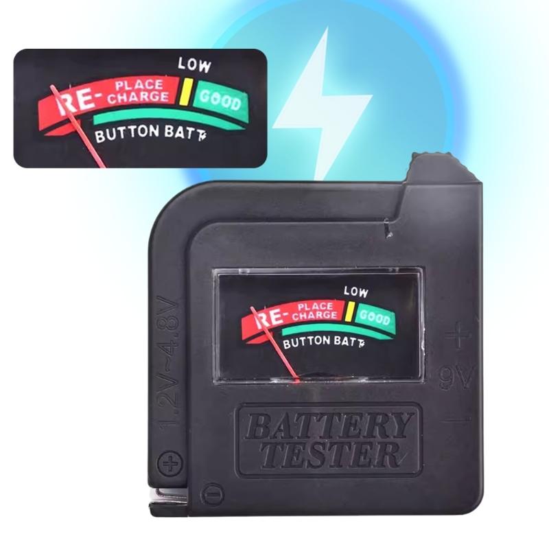 BT860 Battery Tester Accurate Battery Voltage Meter Voltage Checkers with Display Screen for Various Types of Batteries