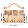 Crochet Bowls for Yarn Crochet Bowl Yarn Holder Handmade Wooden Yarn Basket Crochet Yarn Holder Yarn Dispenser Storage Bowl