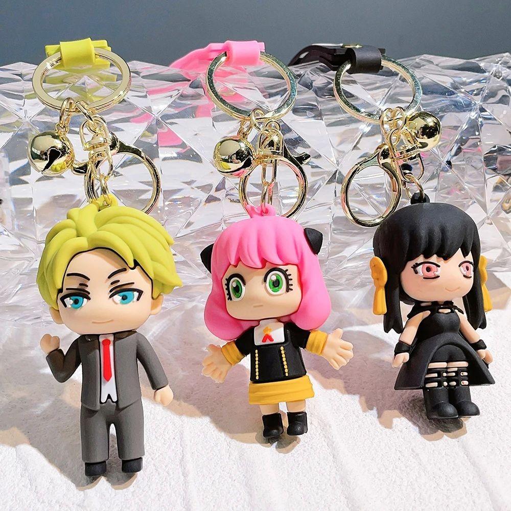 Adorable Spy Family Keychain Anya Figurines Silicone Model American Style Gift