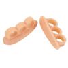 Silicone Toe Varus Corretcor Ergonomic 3-Hole Overlapping Toe Corretcor Elastic Bent Toes Straightener for Foot Pain Relief