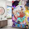 Anime O-ONE P-PIECE Shower Curtain Outdoor Scenery Summer Vacation Bathroom Decor Holiday Polyester Bath Curtain With Hooks