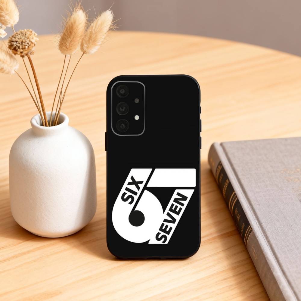67 S-Six S-Seven  Phone Case For Samsung S25,24,23,22,30,21,10,9,Ultra,Plus,Lite,FE,4,5 G Soft Black Case