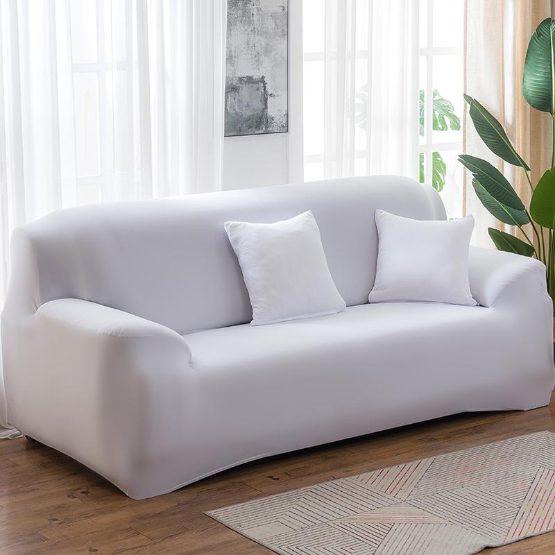 Solid Color Elastic Sofa Covers for Living Room Spandex Sectional Corner Sofa Slipcovers Couch Chair Cover Funda De Sofá