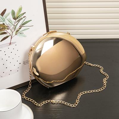 Die neue Acryl Glänzende Metallic Gänseei-Box Glänzende Schale Bankett Glänzendes Elegantes Design Clutch