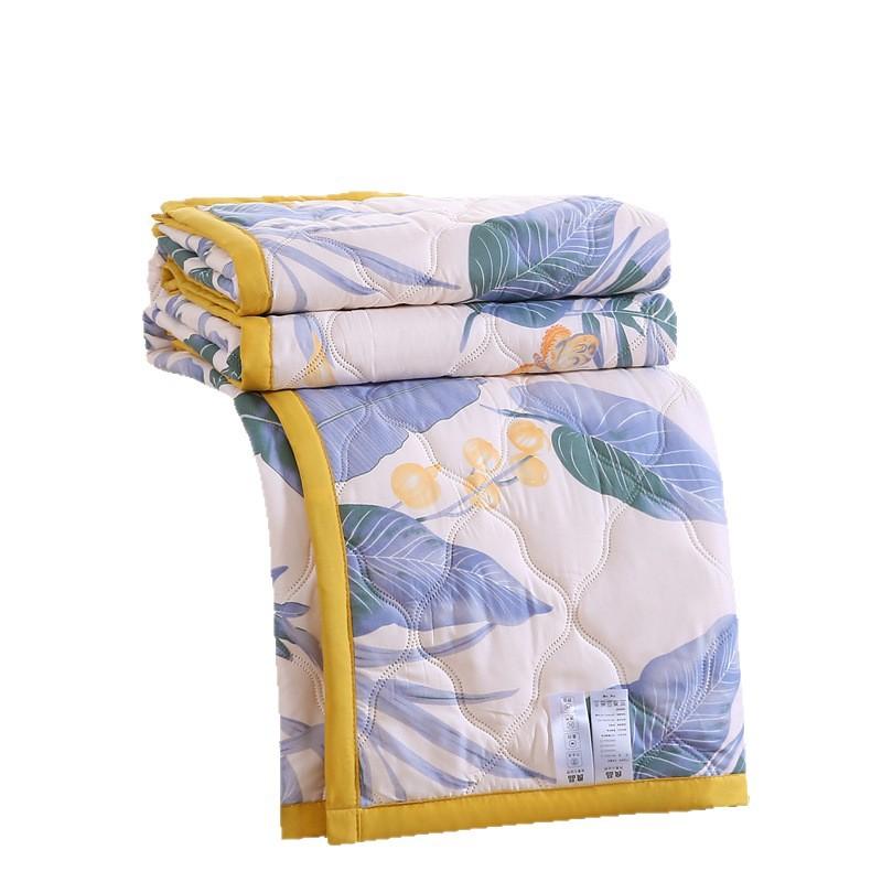 Summer Quilt Washable Cotton Soft and Comfortable Air Conditioning Quilts Washable Cotton Quilts Single and Double Person Blanket for Childre 100x150cm