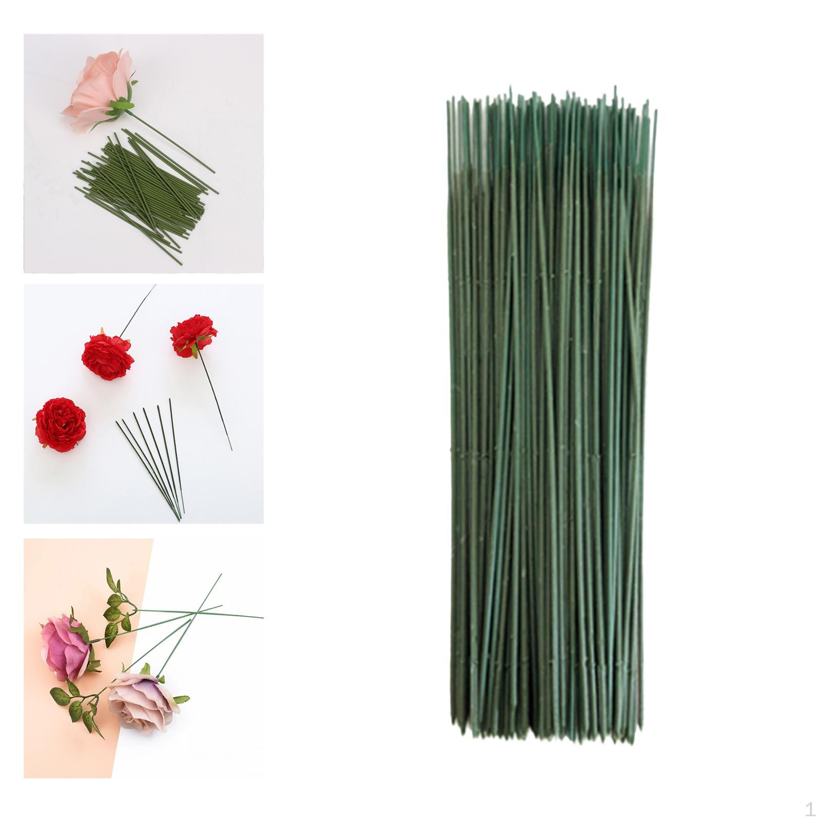 

100 упаковок стеблей искусственных цветов для цветочных композиций своими руками и декора вечеринок 25cm