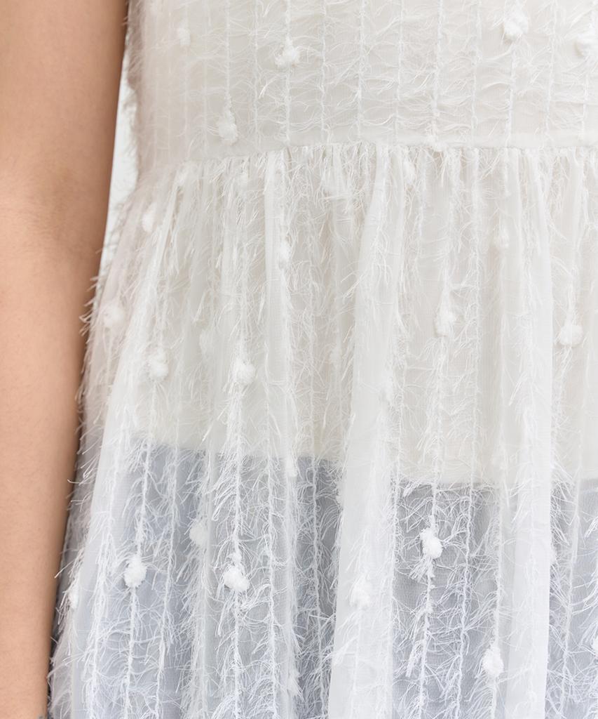 Editeom Defective Dress-White