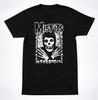 Misfits Skeleton Arms Crossed Horror Punk Black T-Shirt Classic Skull Band Tee