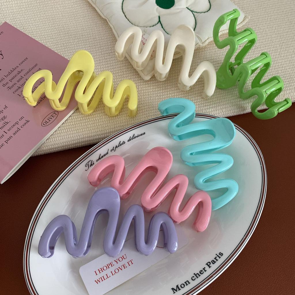 Jelly color shark hairpins 1 PC with as a head accessory wavy low-neck hairpin clips series resembling hairstyle Jewelry