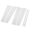 6PCS Pillar Post Cover PC Chrome High Gloss Mirror Effect Door Pillar Post Cover for Pilot 2009 to