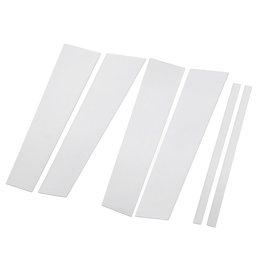 6PCS Pillar Post Cover PC Chrome High Gloss Mirror Effect Door Pillar Post Cover for Pilot 2009 to