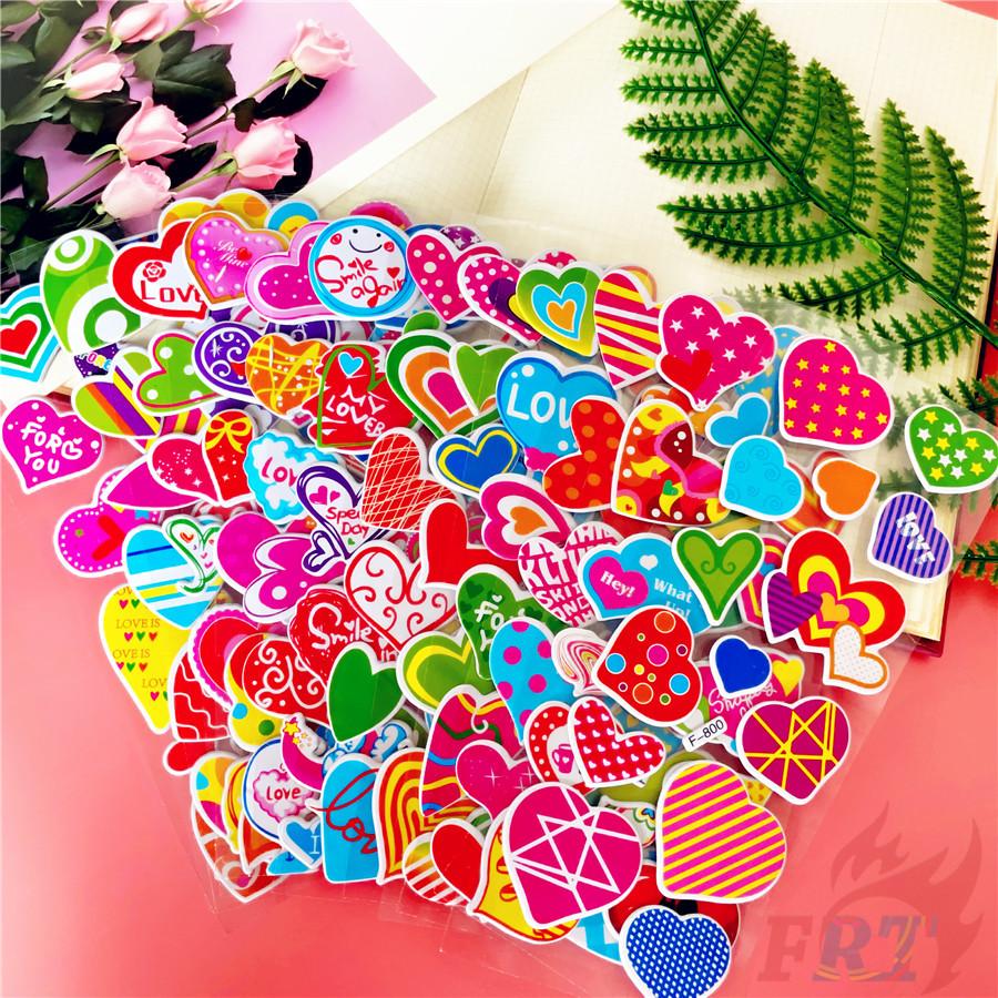 

12Sheets/set Love Heart Rewards Sticker Puffy Bubble Toys Stickers