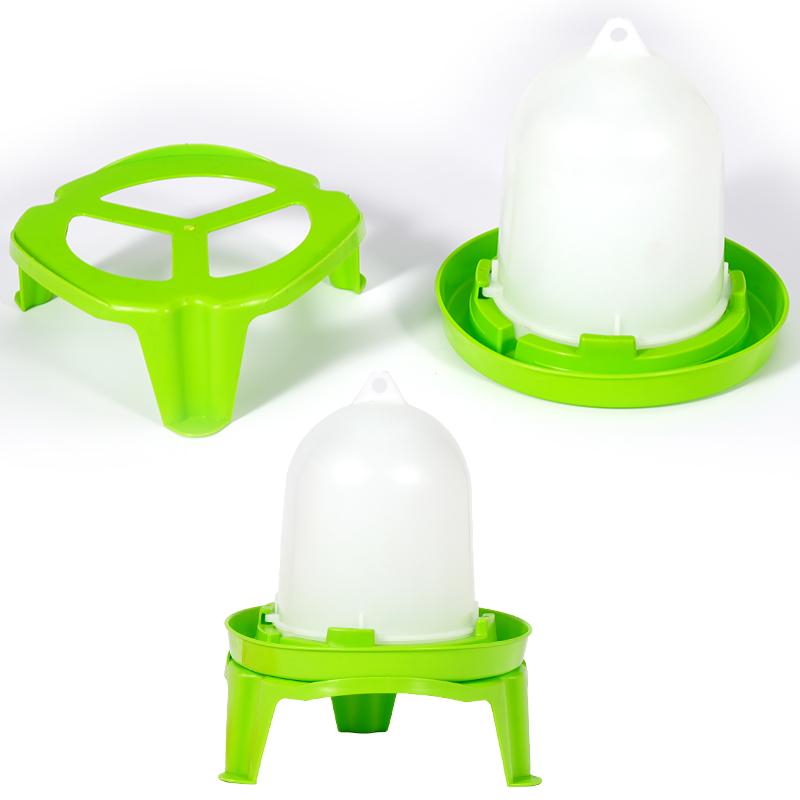 Automatic Chicken Feeder Bucket Rooster Hen Feeding Drinking Bucket Farm Animal Poultry Quail Pigeon Feeding Supplies 1Pc