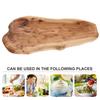 Handmade Root Carving Bowl Bamboo Fruit Salad Bowl Creative Wood Bowl Rectangular Fruit Tray Light Compact Easy