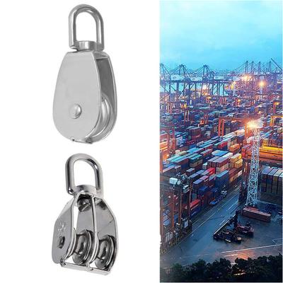 Stainless Double Pulley Block Lifting Teaction Wheel Wire Rope Crane for Lifting and Hanging M15/M20 /M25/M32/M50