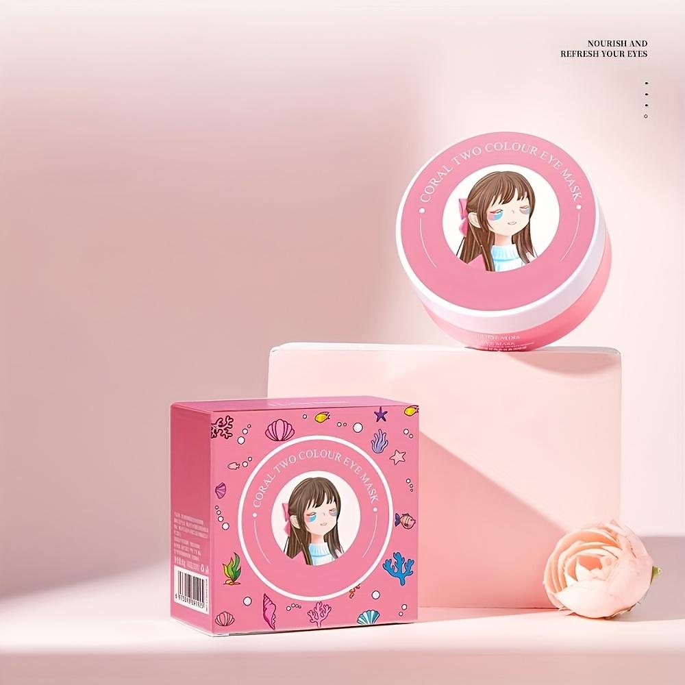 1 Box Coral Two Colour Eye Mask Moisturizing And Nourishing Eye Skin