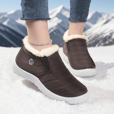 Cotton Shoes New Women's Boots Large Size Cold-proof Snow Boots Piled Thickened Boots Women's Warm Soft-soled Comfortable Cotton Boots
