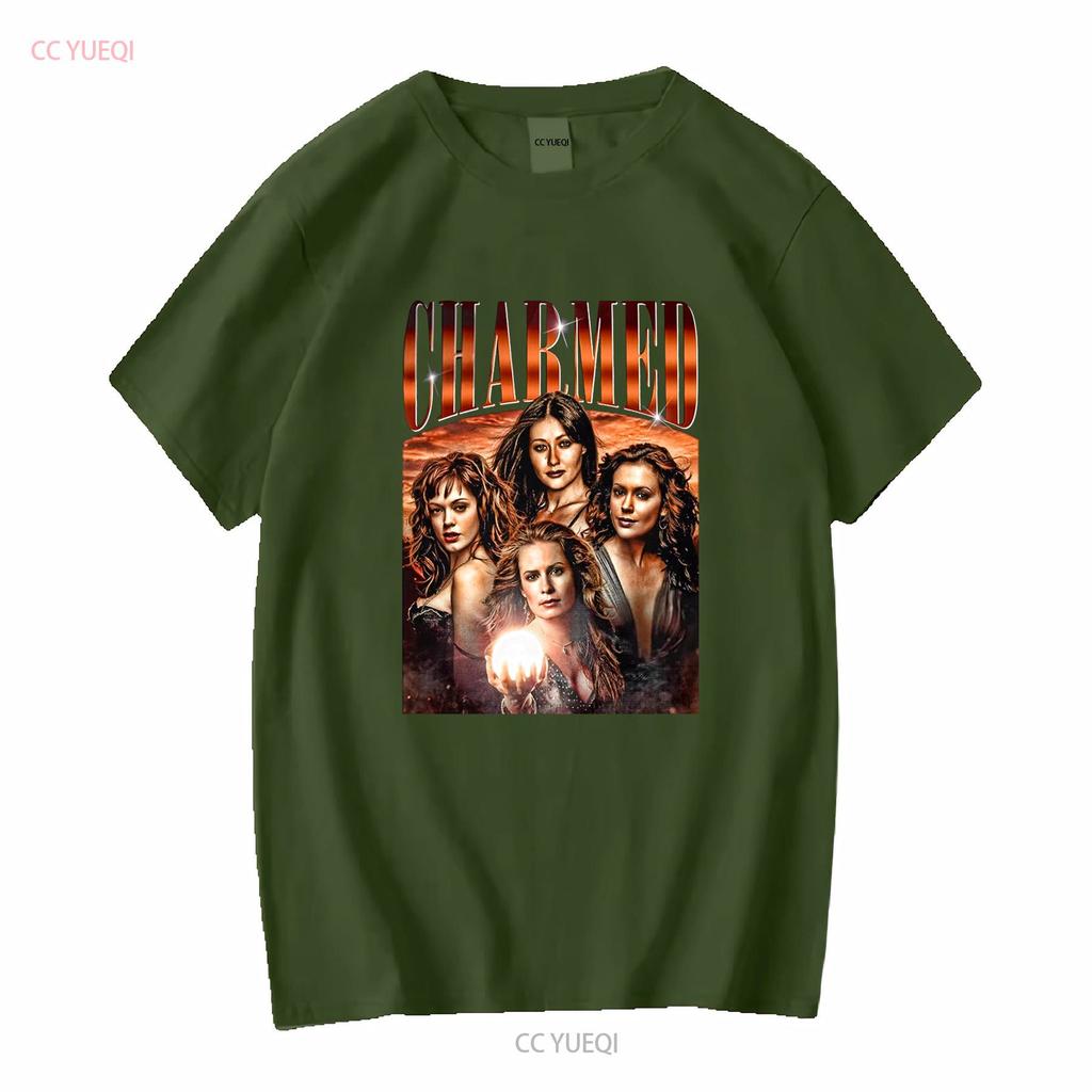 T-shirt Limited Halliwell Charmed Ispirata Vintage Serie TV per Donna e Uomo manica lunga o corta vintage lavata streetwear