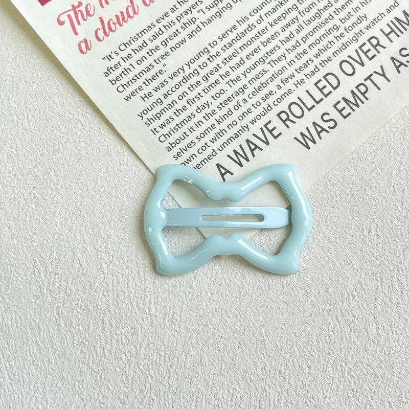 Little Girl Dopamine Bow Hair Clip Children's Cute BB Clip Baby Side Clip Girl Back of Head Broken Hair Hairpin