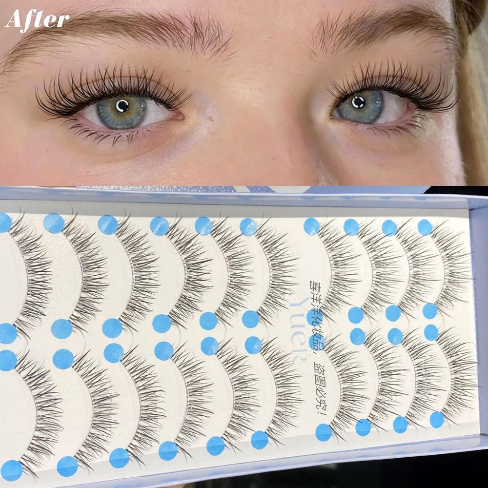 Natural Fake Lashes Wispy False Eyelashes Hot Eyelashes  Makeup Eyelash Extension