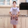 Kitchen Apron Cartoon Dog Pattern Apron Waterproof Oil-Resistant Polyester Sleeveless Apron
