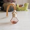 Colorful Diamond Car Perfume Pendant - Empty Glass Bottle Aroma Diffuser