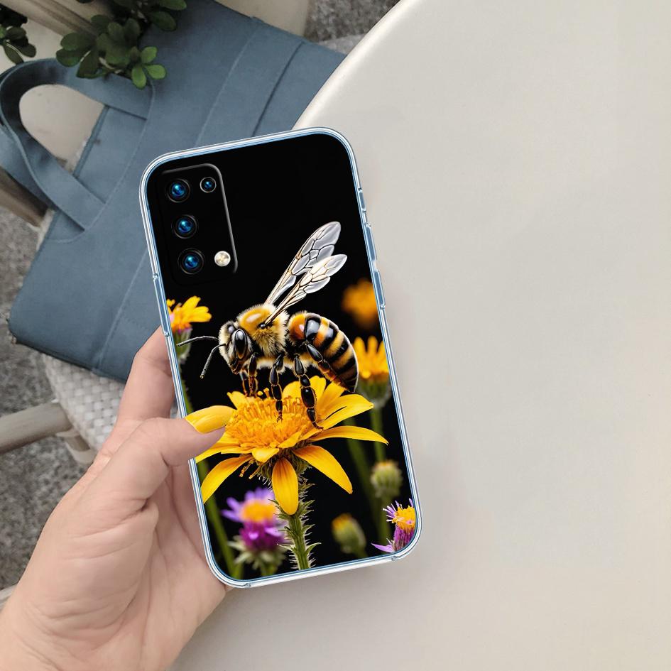 CJ11 Art Bees Cartoon Phone Case for Motorola Moto Edge 20 30 40 50 S30 Fusion Ultra Pro Neo Lite + G200 G23 Motorola Moto G200 5G