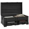 VidaXL Coffre de rangement en bois Large Noir 60797