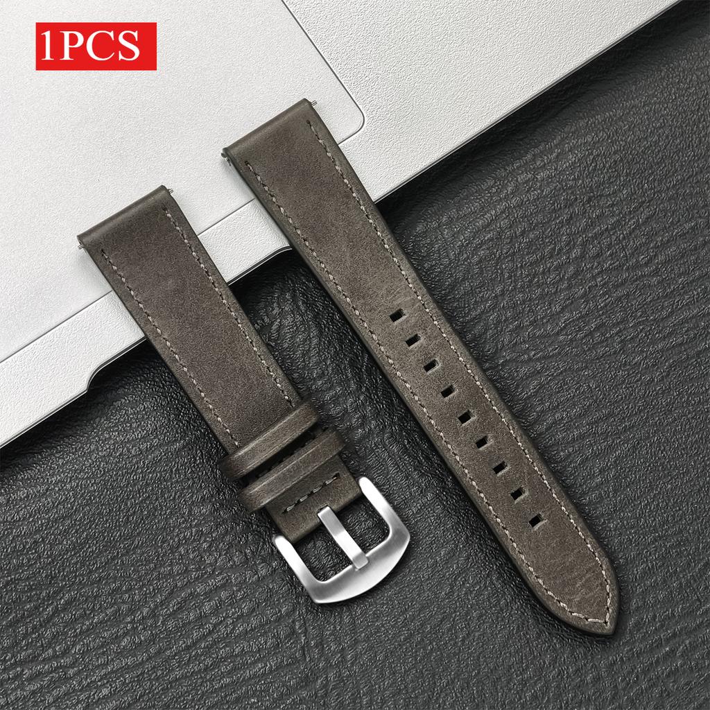 2Pcs 20mm Leather Breathe Strap for Samsung Galaxy Watch 7 6 5 4 40/44mm 6Classic 5Pro 22mm Band for Huawei GT5 3 4Pro Watchband