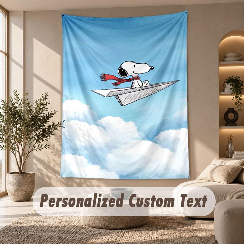 Wall Hanging Tapestry Art Cloth Bedroom Room Background DecorSnoopy Peanuts
