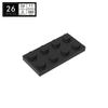 BRICKE 2x4 Compatible Building Plates for LEGO 3020 MOC Parts - Small Thin Bricks